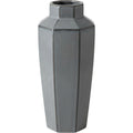 TVIVA Eight-Facet Tall Ceramic Vase 36 cm Smoke Gray - Product view